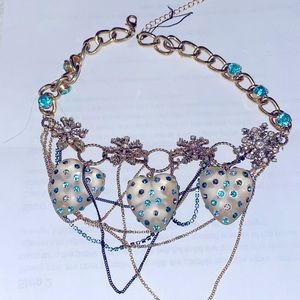 Betsy Johnson Heart Necklace